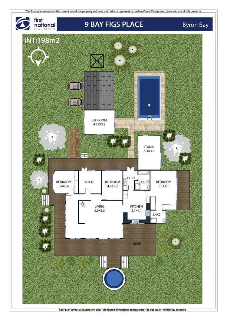Floorplan of Homely house listing, 9 Bay Figs Place, Tyagarah NSW 2481
