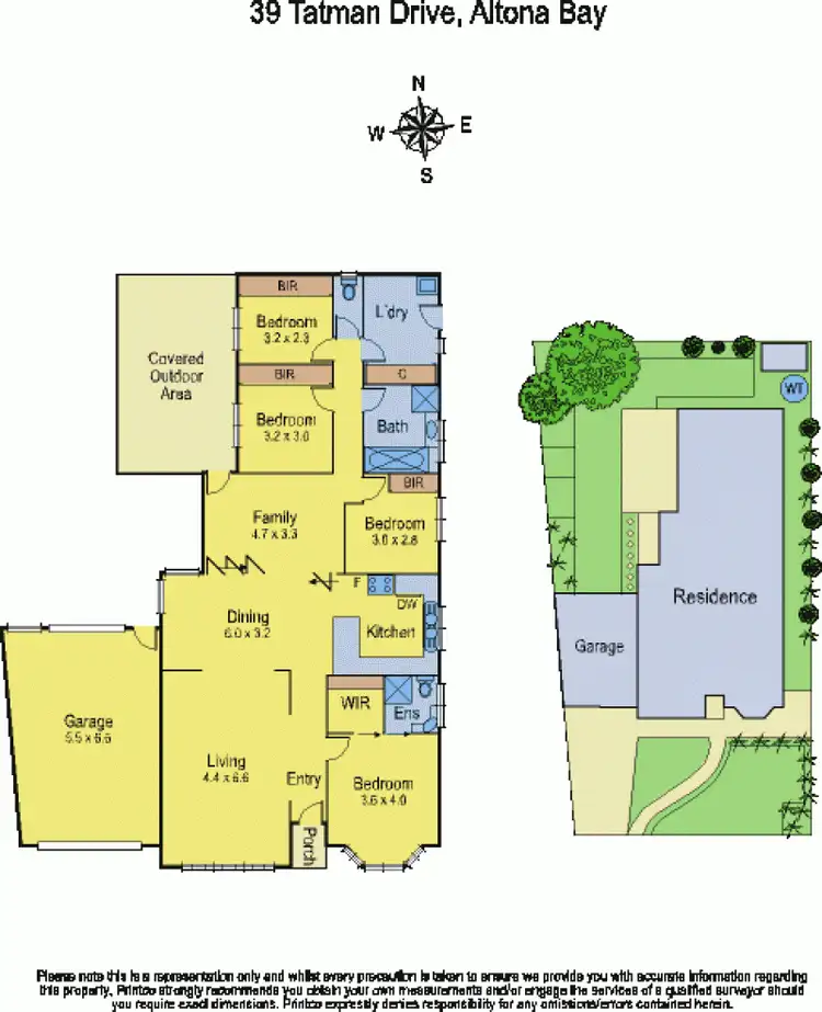 Floorplan of Homely house listing, 39 Tatman Drive, Altona Meadows VIC 3028