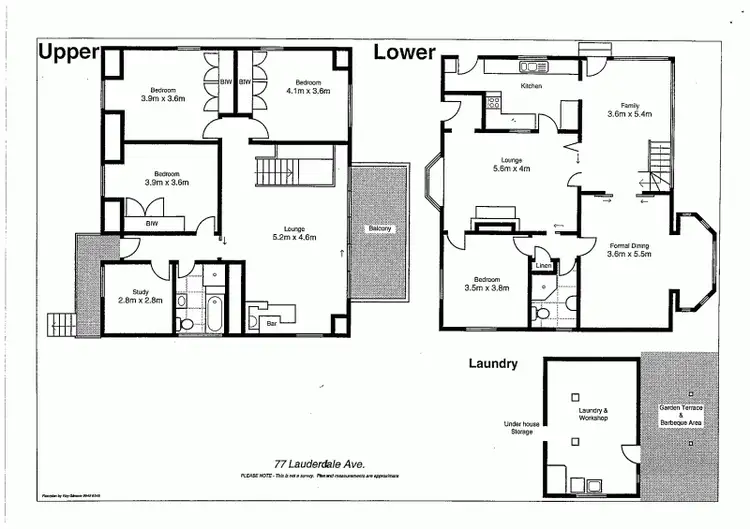 Floorplan of Homely house listing, 77 Lauderdale Avenue, Fairlight NSW 2094