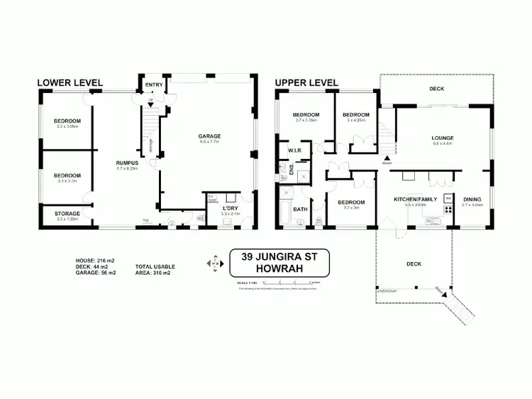 Floorplan of Homely house listing, 39 Jungira Street, Howrah TAS 7018