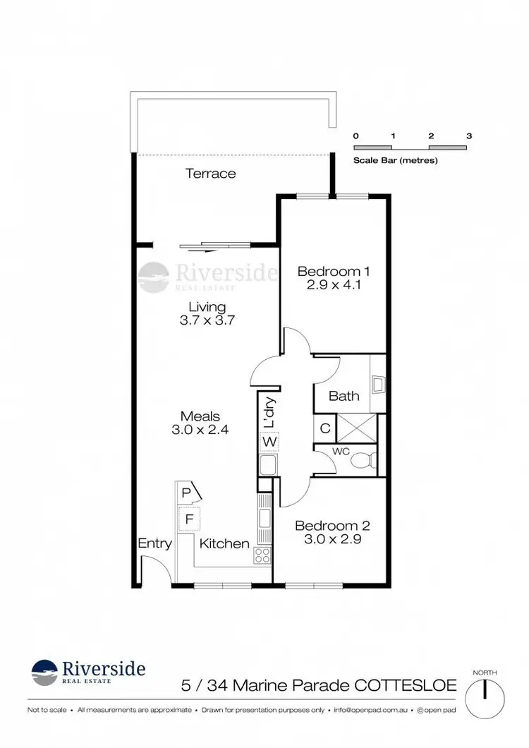 Floorplan of Homely apartment listing, 5/34 Marine Parade, Cottesloe WA 6011