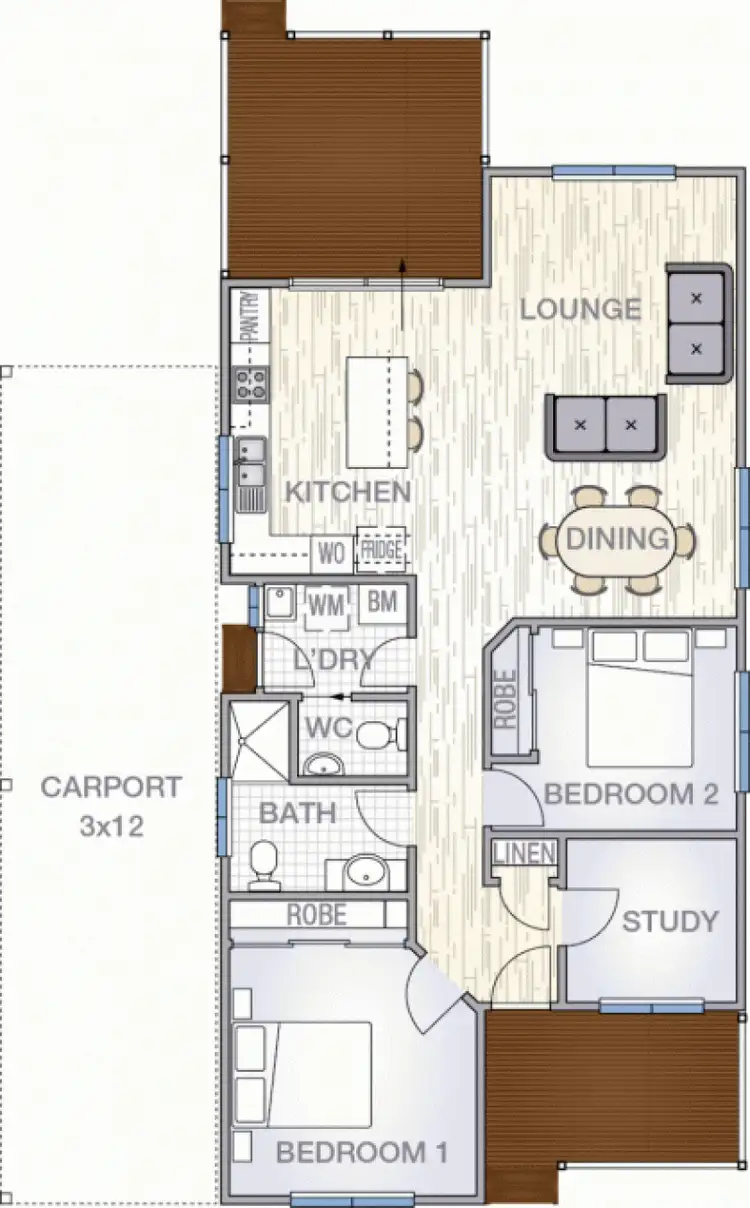 Floorplan of Homely house listing, 4/71-81 Lions Drive, Mudgee NSW 2850