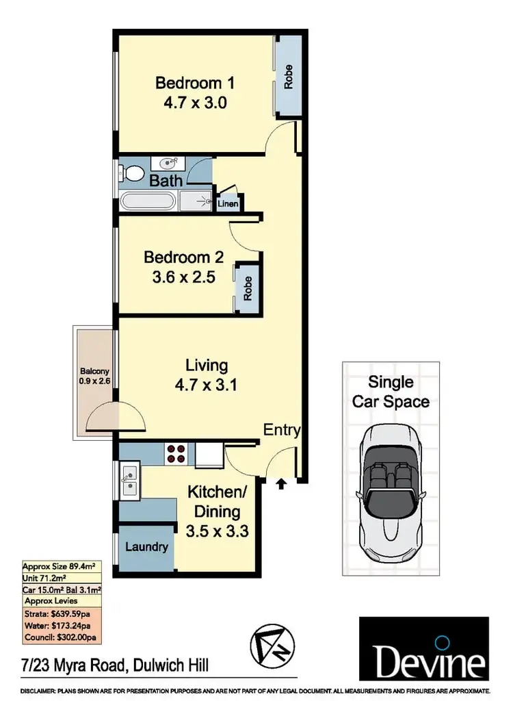Floorplan of Homely unit listing, 7/23-25 Myra Road, Dulwich Hill NSW 2203