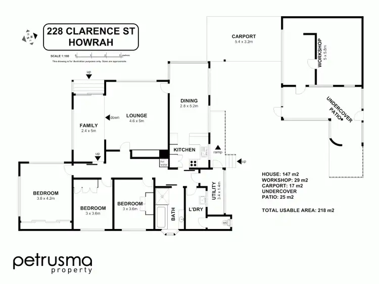 Floorplan of Homely house listing, 228 Clarence Street, Howrah TAS 7018