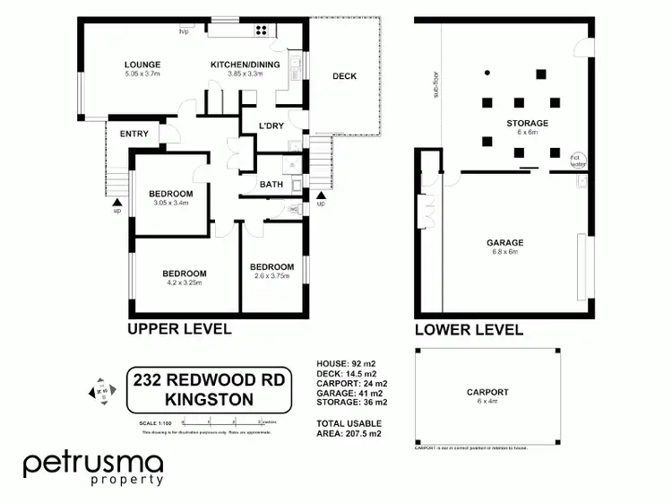 Floorplan of Homely house listing, 232 Redwood Rd, Kingston TAS 7050