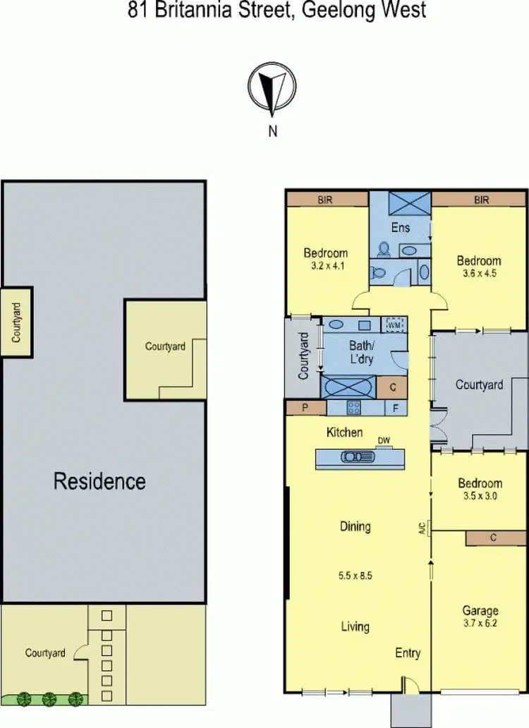 Floorplan of Homely house listing, 81 Britannia Street, Geelong West VIC 3218