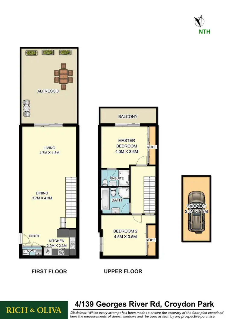 Floorplan of Homely apartment listing, 4/139 Georges River Road, Croydon Park NSW 2133