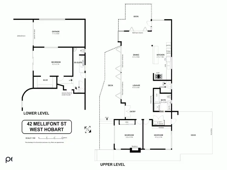 Floorplan of Homely house listing, 42 Mellifont Street, West Hobart TAS 7000