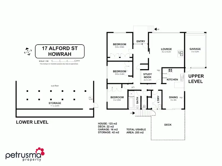Floorplan of Homely house listing, 17 Alford Street, Howrah TAS 7018