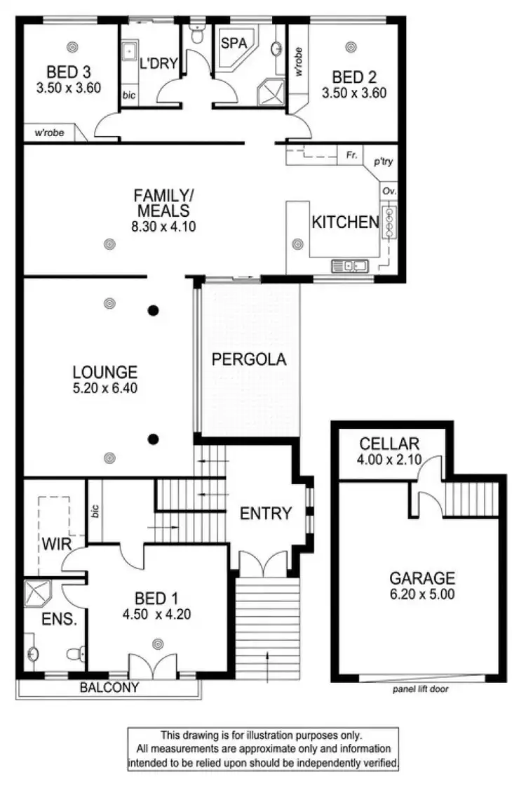 Floorplan of Homely house listing, 1/1 Bellaire Close, Mount Gambier SA 5290