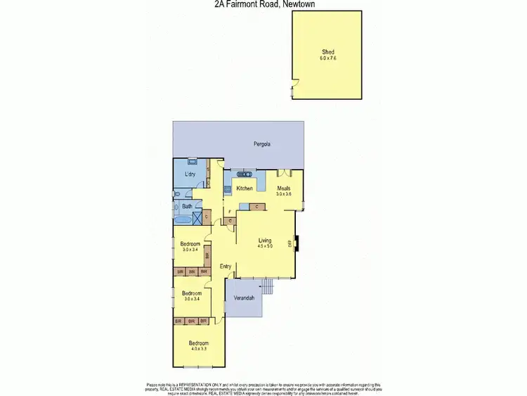 Floorplan of Homely house listing, 2A Fairmont Road, Newtown VIC 3220