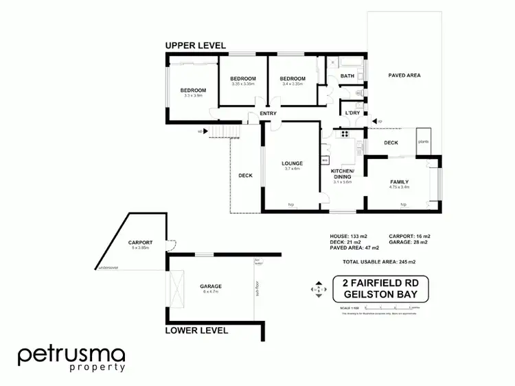 Floorplan of Homely house listing, 2 Fairfield Road, Geilston Bay TAS 7015