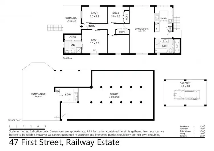 Floorplan of Homely house listing, 47 First Street, Railway Estate QLD 4810