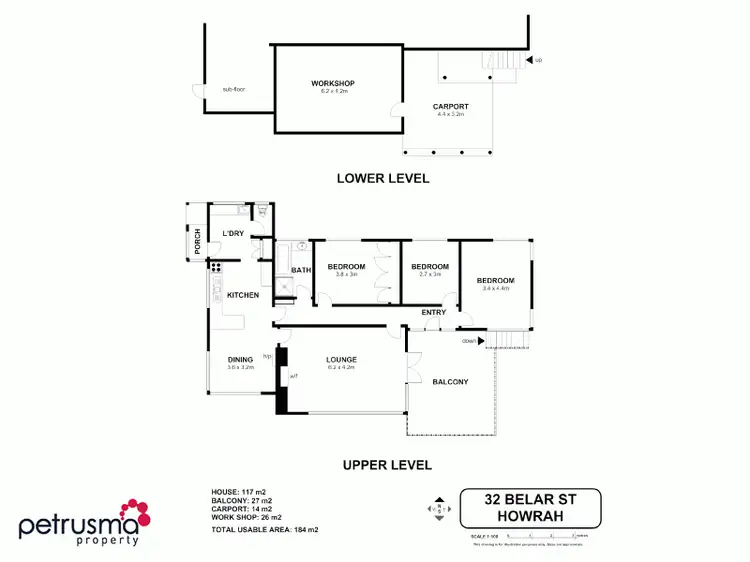 Floorplan of Homely house listing, 32 Belar Street, Howrah TAS 7018