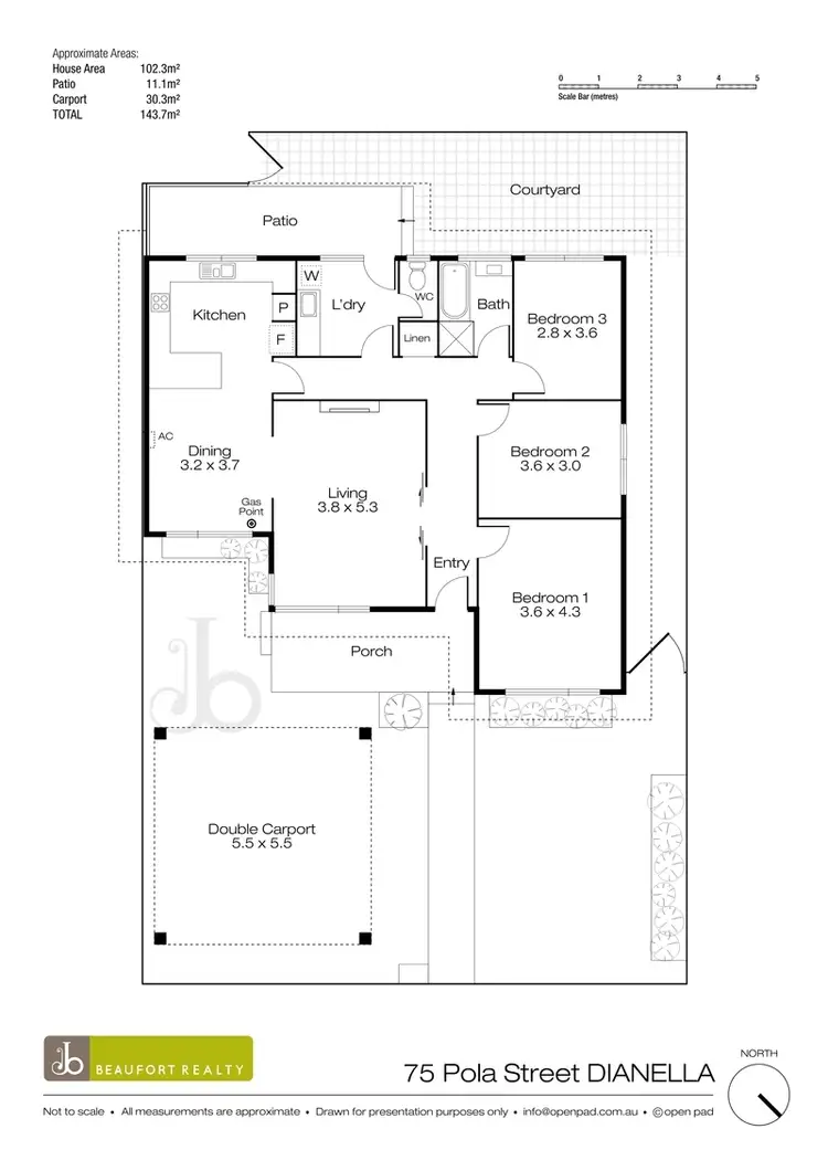 Floorplan of Homely house listing, 75 Pola Street, Dianella WA 6059
