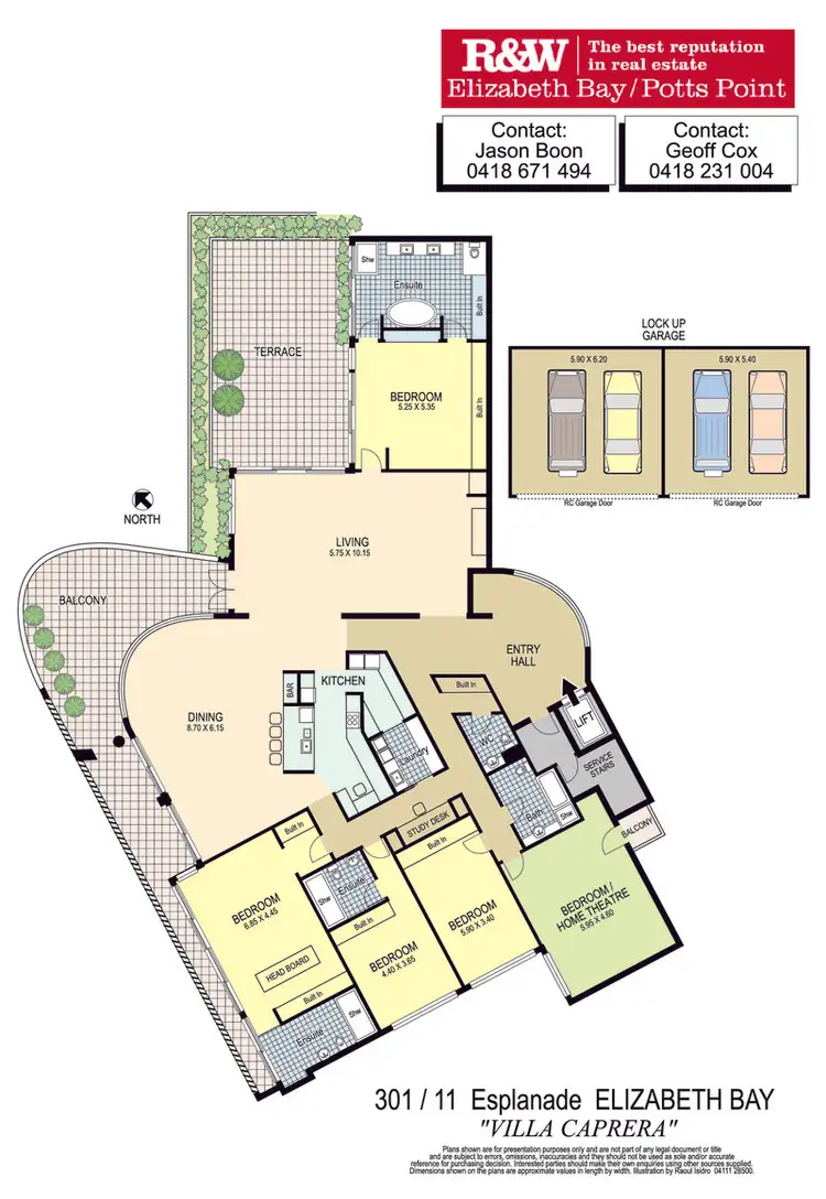 Floorplan of Homely apartment listing, 301/11 The Esplanade, Elizabeth Bay NSW 2011