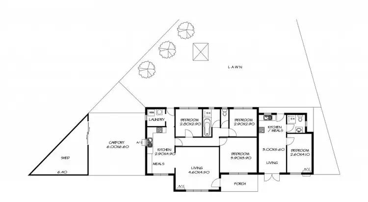 Floorplan of Homely house listing, 2 Bert Street, Modbury SA 5092