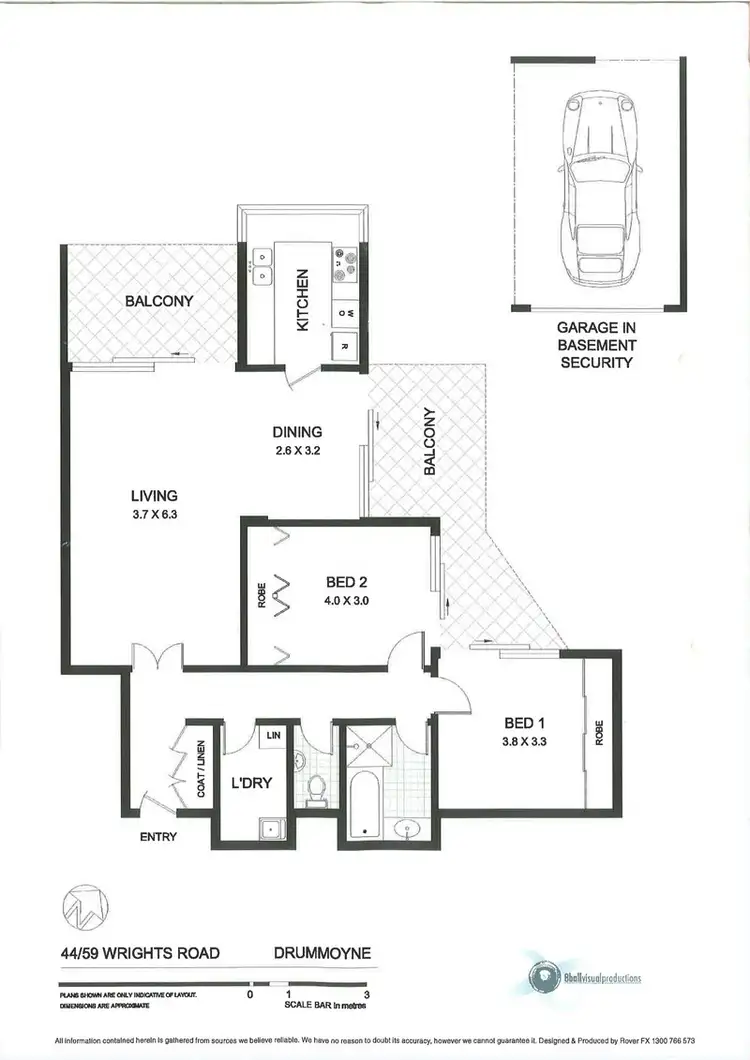 Floorplan of Homely apartment listing, 44/59 Wrights Road, Drummoyne NSW 2047