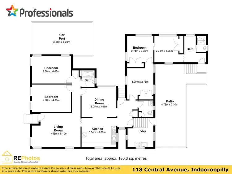 Floorplan of Homely house listing, 118 Central Avenue, Indooroopilly QLD 4068