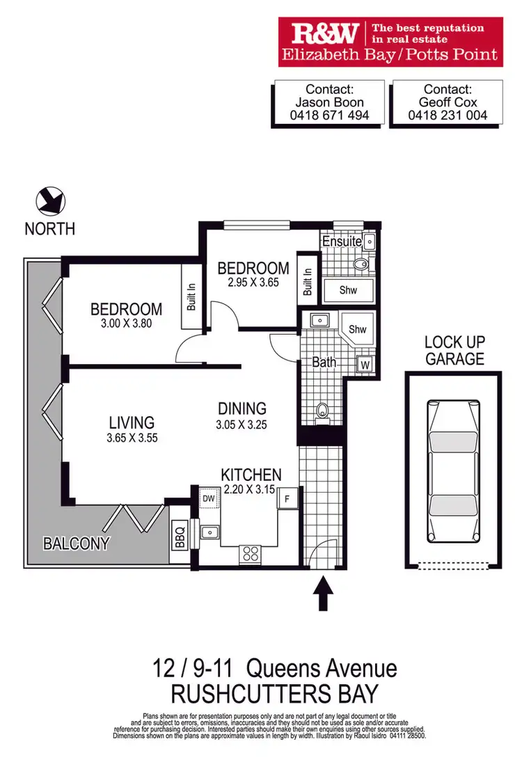 Floorplan of Homely apartment listing, 12/9-11 Queens Avenue, Rushcutters Bay NSW 2011