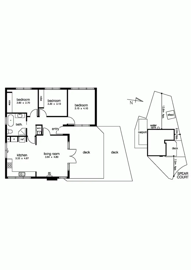 Floorplan of Homely house listing, 17A Spear Court, Altona VIC 3018
