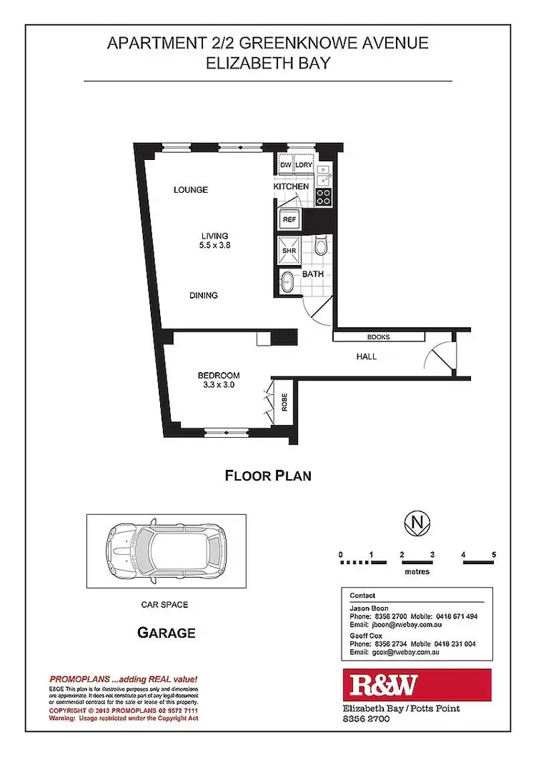 Floorplan of Homely apartment listing, 2/2 Greenknowe Avenue, Elizabeth Bay NSW 2011