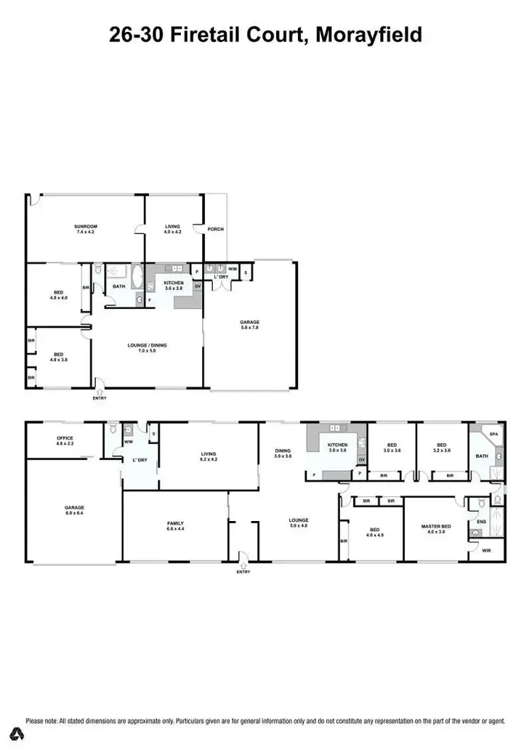Floorplan of Homely house listing, 26-30 Firetail Crt, Morayfield QLD 4506