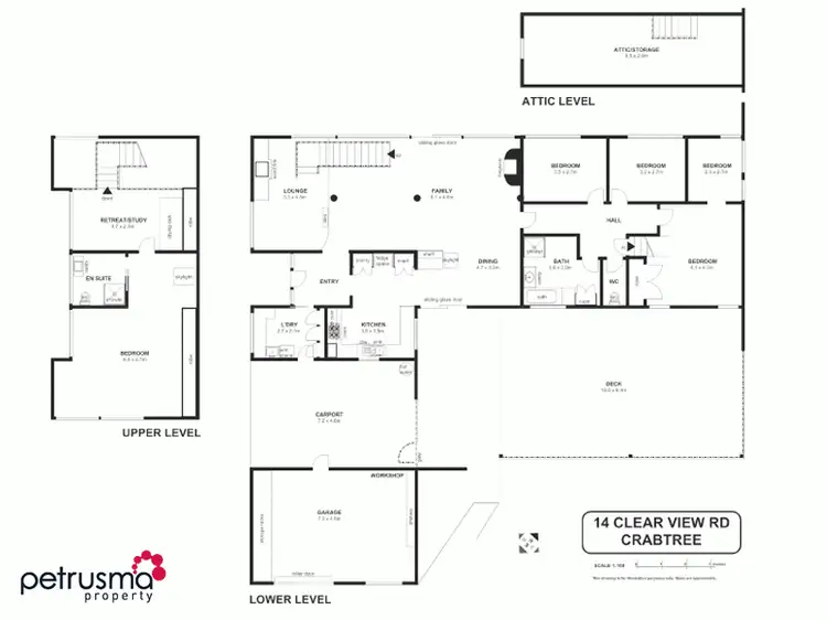 Floorplan of Homely house listing, 14 Clear View Road, Crabtree TAS 7109