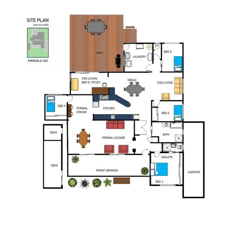 Floorplan of Homely house listing, 10 Armidale Avenue, Nelson Bay NSW 2315