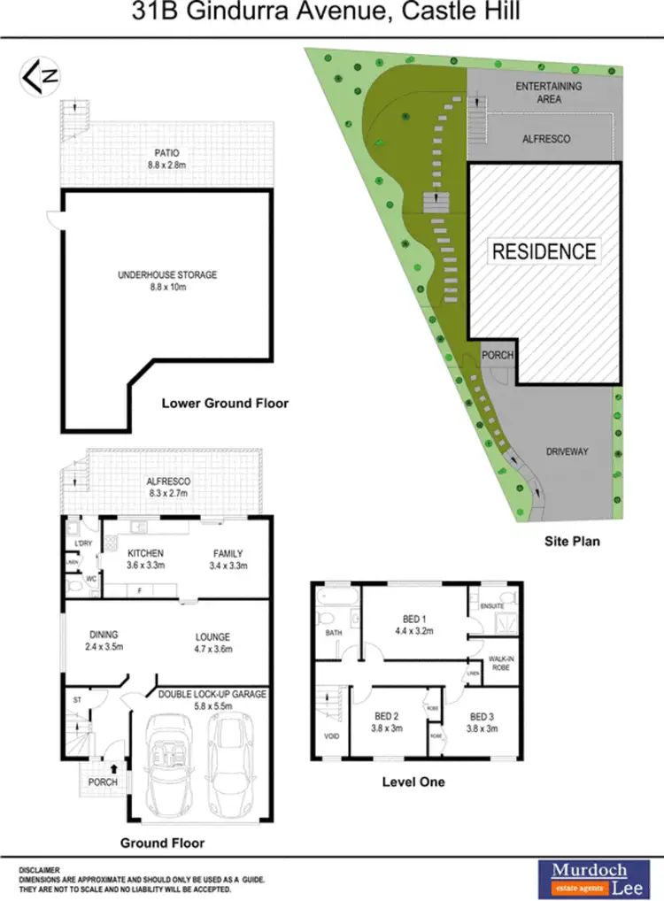 Floorplan of Homely semi-detached listing, 31B Gindurra Avenue, Castle Hill NSW 2154