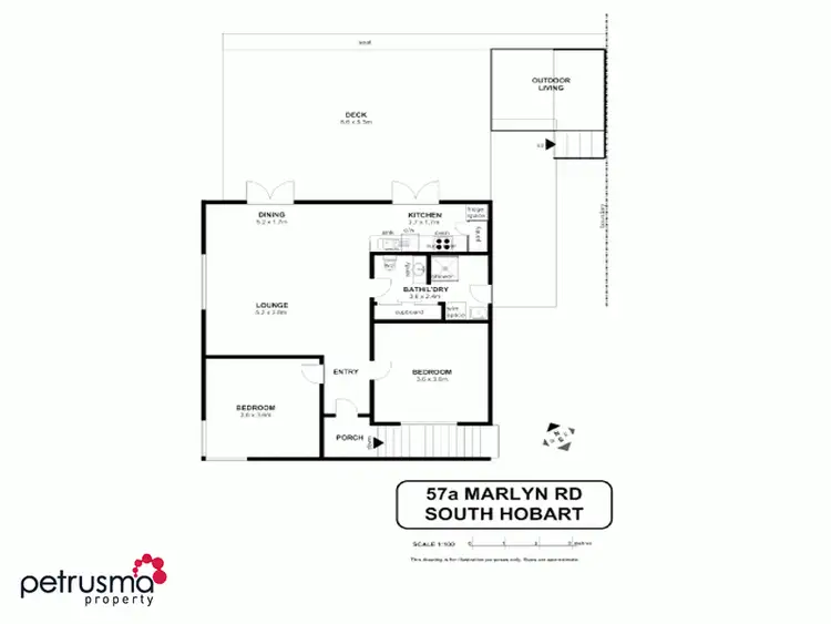 Floorplan of Homely house listing, 57A Marlyn Road, South Hobart TAS 7004