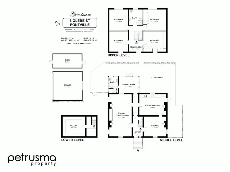 Floorplan of Homely house listing, 6 Glebe Street, Pontville TAS 7030