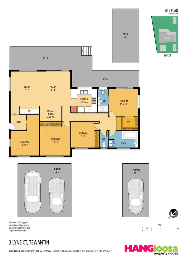 Floorplan of Homely house listing, 3 Lyne Court, Tewantin QLD 4565