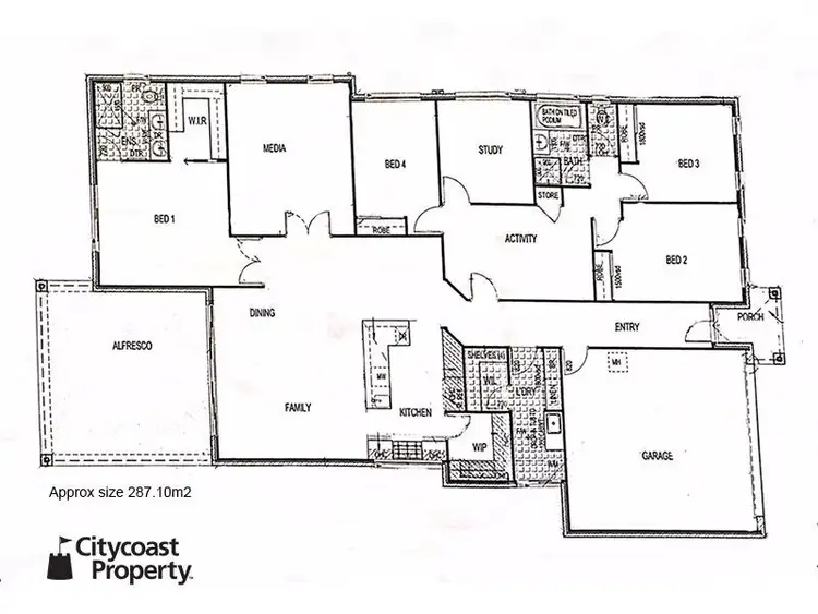Floorplan of Homely house listing, 68 Peter Mills Drive, Gilston QLD 4211