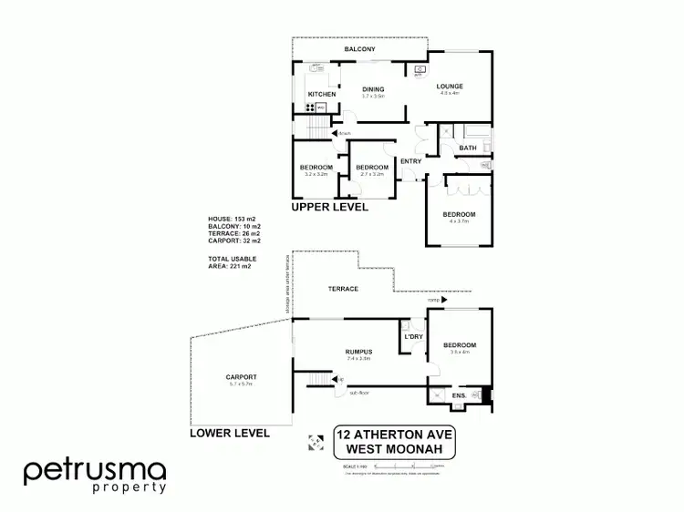 Floorplan of Homely house listing, 12 Atherton Avenue, West Moonah TAS 7009