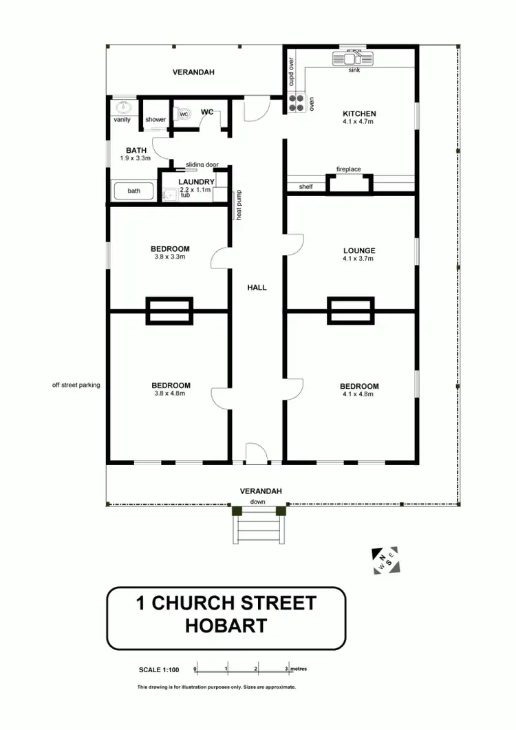 Floorplan of Homely house listing, 1 Church Street, Hobart TAS 7000