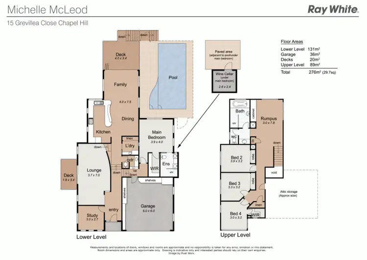 Floorplan of Homely house listing, 15 Grevillea Close, Chapel Hill QLD 4069