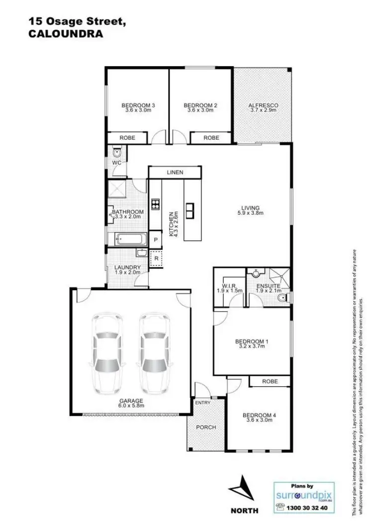 Floorplan of Homely house listing, 15 Osage, Caloundra West QLD 4551