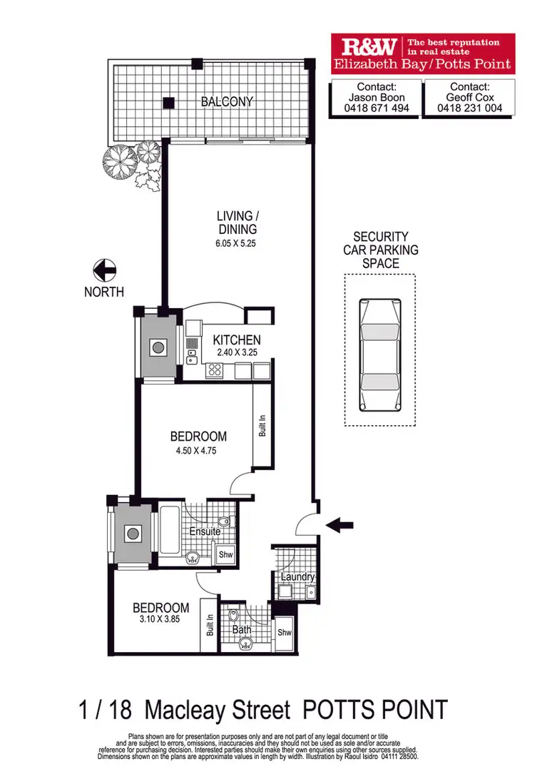 Floorplan of Homely apartment listing, 1/18 Macleay Street, Potts Point NSW 2011