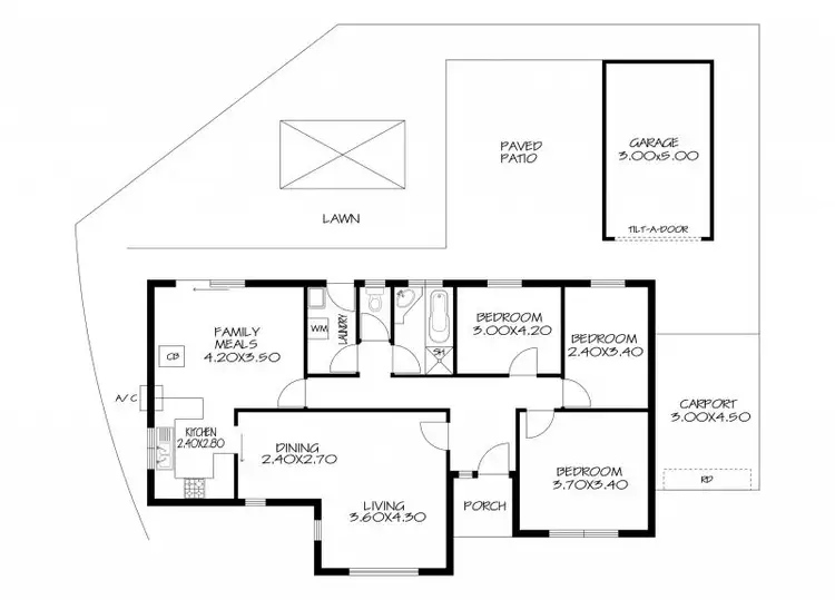 Floorplan of Homely unit listing, 1 Broughton Place, Salisbury SA 5108