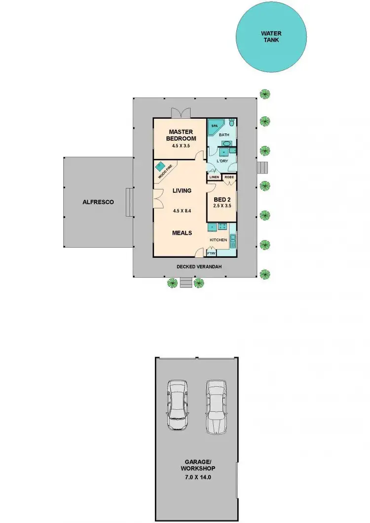 Floorplan of Homely house listing, 445 McDONALDS ROAD, Clonbinane VIC 3658