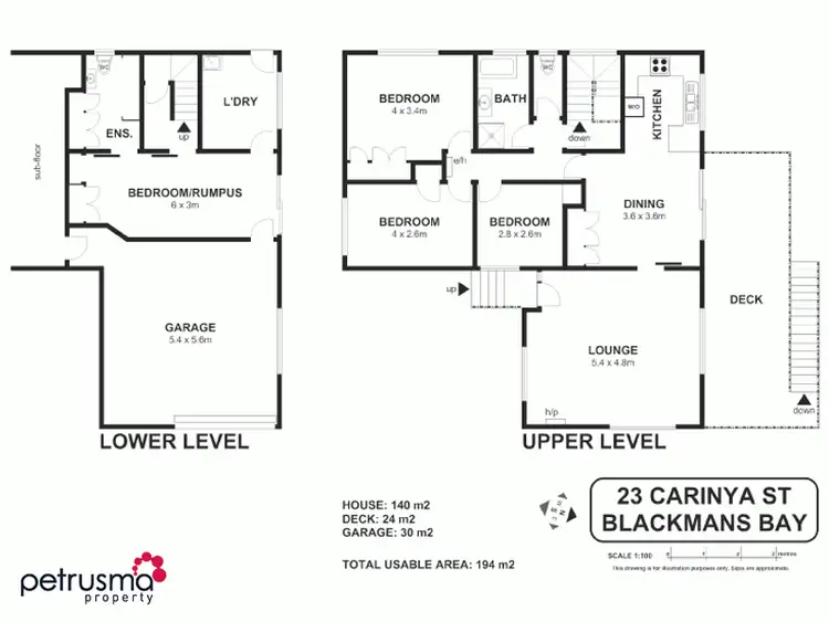 Floorplan of Homely house listing, 23 Carinya Street, Blackmans Bay TAS 7052