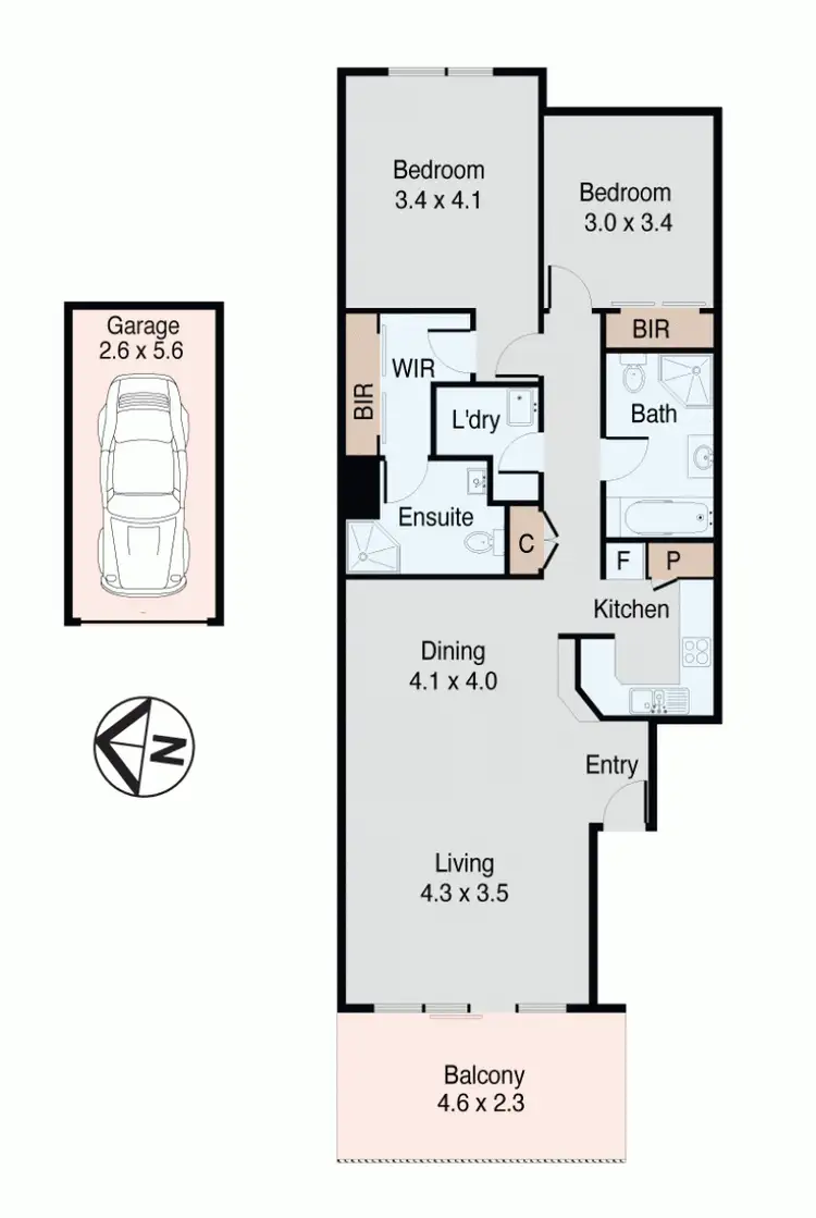 Floorplan of Homely unit listing, 15/5 Williams Parade, Dulwich Hill NSW 2203