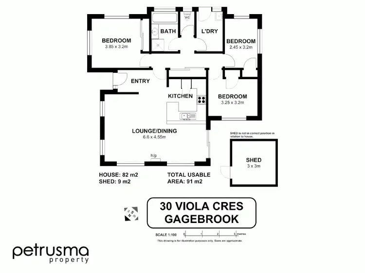 Floorplan of Homely house listing, 30 Viola Crescent, Gagebrook TAS 7030