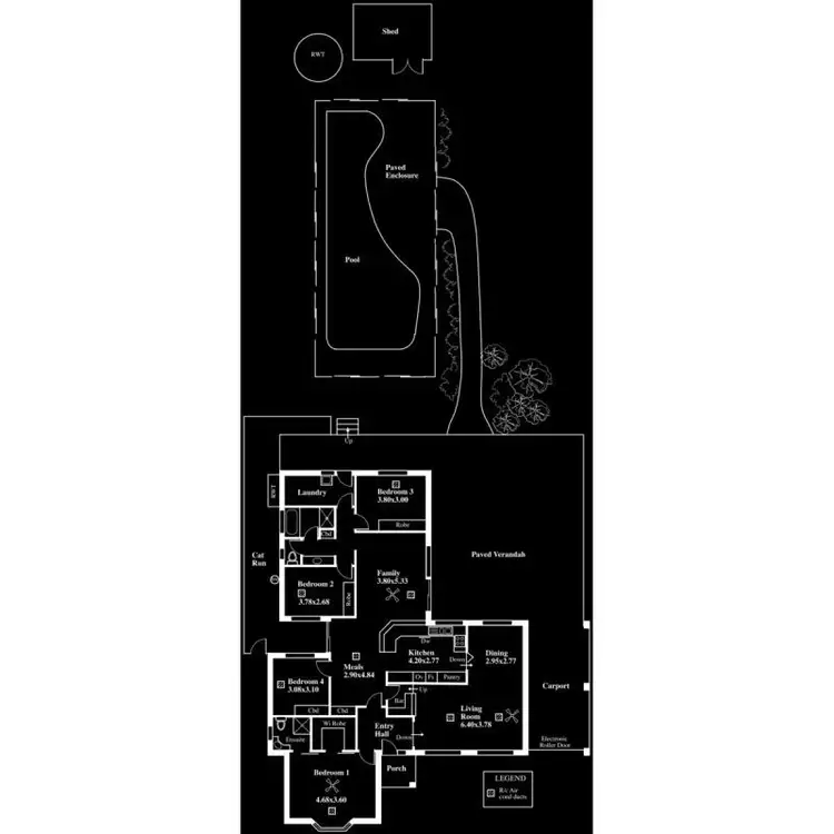Floorplan of Homely house listing, 202 Chandlers Hill Road, Happy Valley SA 5159