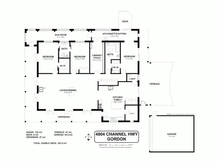 Floorplan of Homely house listing, 4804 Channel Highway, Gordon TAS 7150