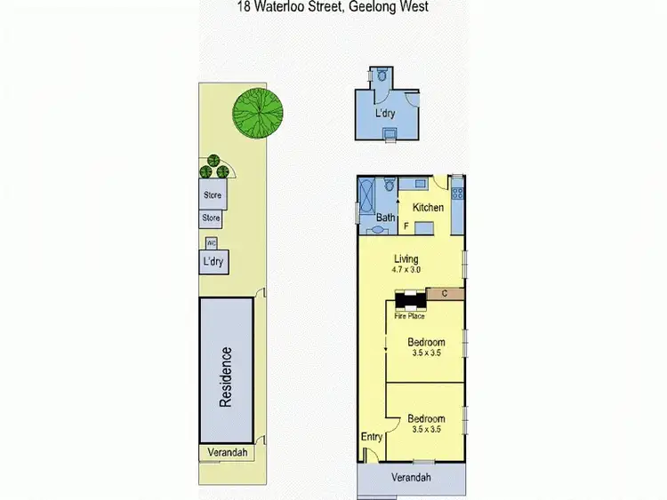 Floorplan of Homely house listing, 18 Waterloo Street, Geelong West VIC 3218