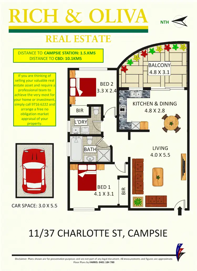 Floorplan of Homely apartment listing, 11/37 Charlotte Street, Campsie NSW 2194