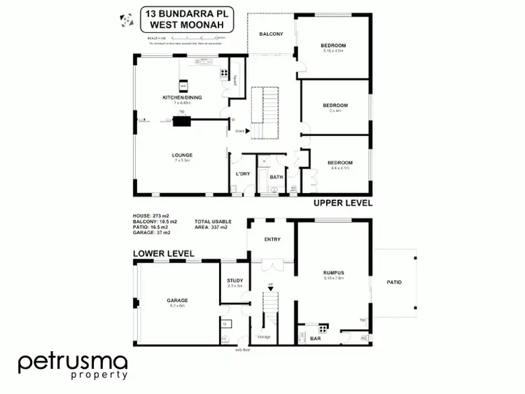 Floorplan of Homely house listing, 13 Bundarra Place, West Moonah TAS 7009