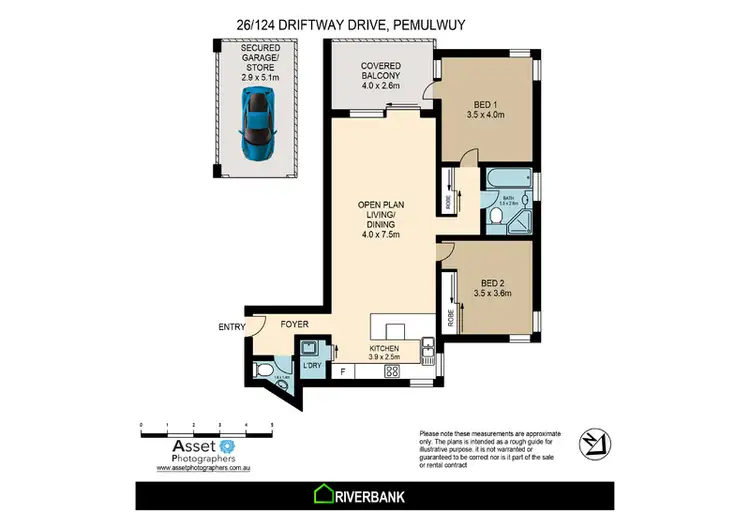 Floorplan of Homely unit listing, 26/124 Driftway Drive, Pemulwuy NSW 2145